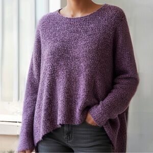 Los Designs Wool Blend Peplum Sweater